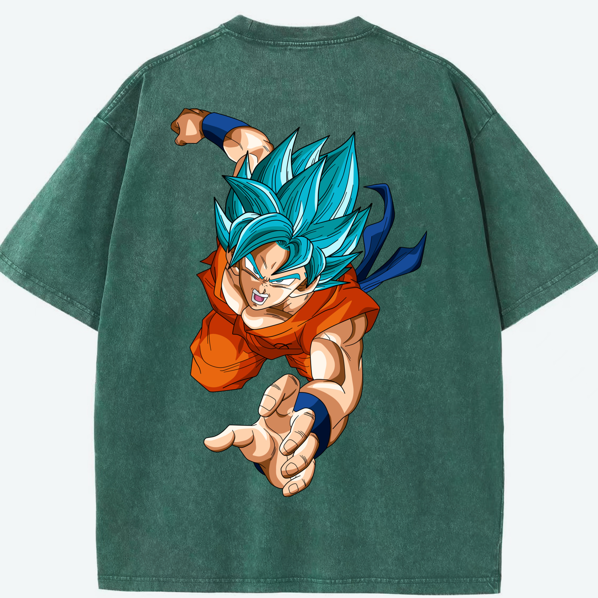 （画像用） ドラゴンボール ベジット DRAGON BALL Vegetto 綿100% ヴィンテージ風 半袖Tシャツ（背面プリント）